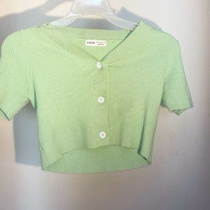 Light green crop top
